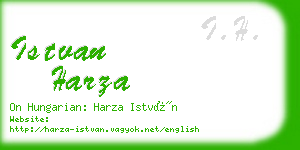 istvan harza business card